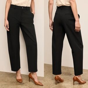 MM LaFleur Womens The Bari Barrel-Leg Jean Size 14 Black Eco Better Than Denim